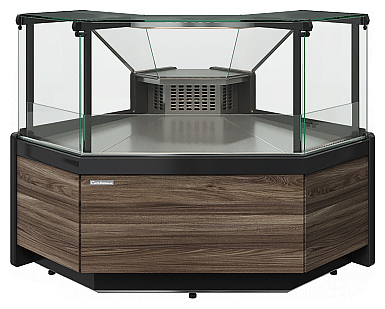 Витрина холодильная угловая Carboma Gelios GC111 VM-6-1 1010 (динамика, без боковин, внутренний угол 90) мариель