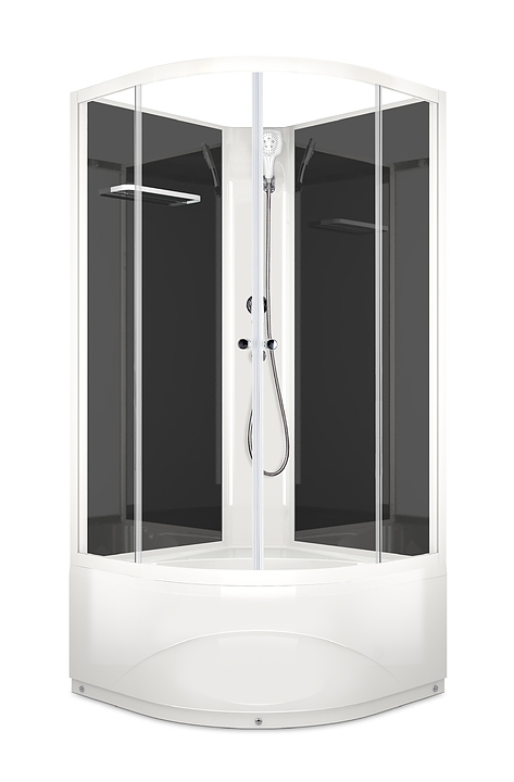 Душевая кабина без крыши Domani-Spa Eco Delight 88 high DS01EcD88HBCl00 80х80 см
