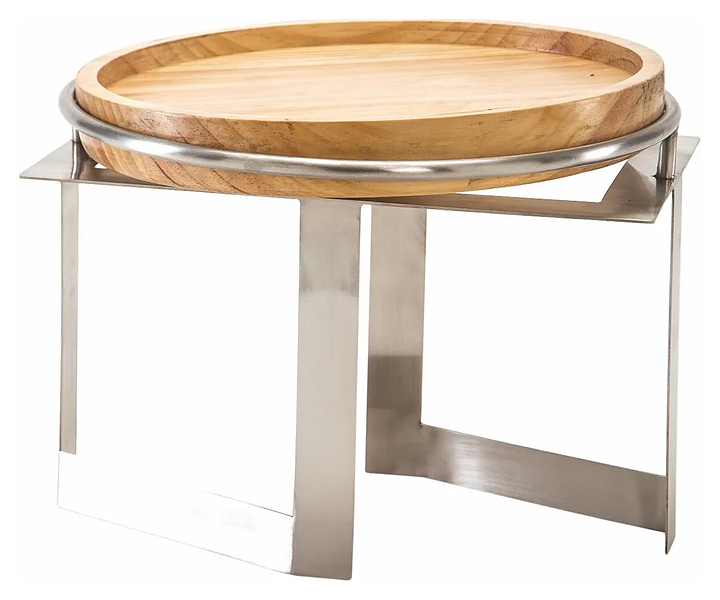 Набор фуршетный P.L. Proff Cuisine 81240969 32х32х18 см подставка (металл) + блюдо (бук)