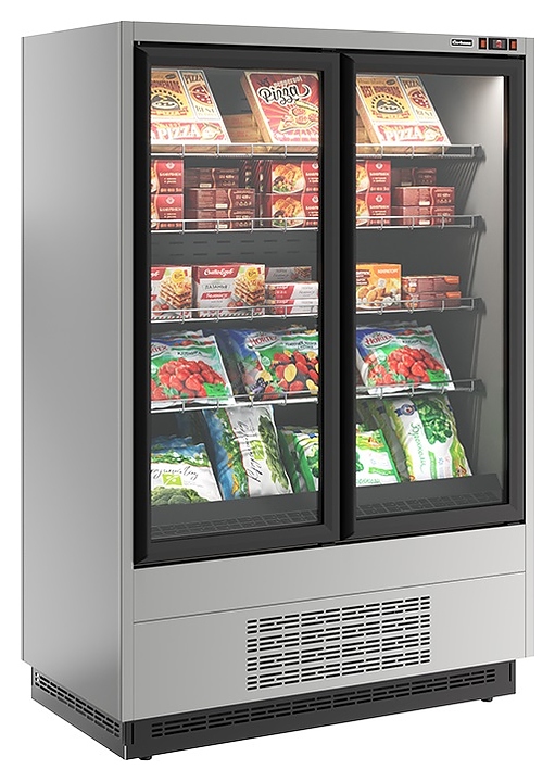 Горка морозильная Carboma FC 20-07 VL 1,0-1 версия 2.0 Standard 0300 (фронт X5L, бок металл) 0430