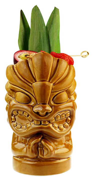 Стакан для коктейлей P.L. Barbossa Tiki TIKI0013 B'Guys 600 мл d=11 см h=17 см (керамика) коричневый