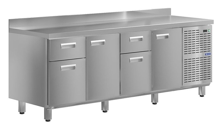 Стол холодильный KAYMAN КСХ-4141/60 (2 двери, 4 ящика)
