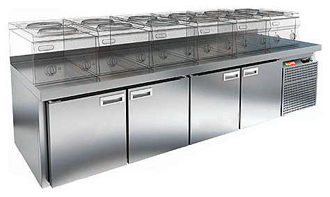 Стол морозильный HICOLD GN 1111/BT LT SH