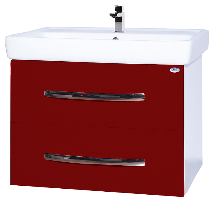 Тумба Bellezza Рокко 60 подвесная, под раковину Dreja Q 60, красная