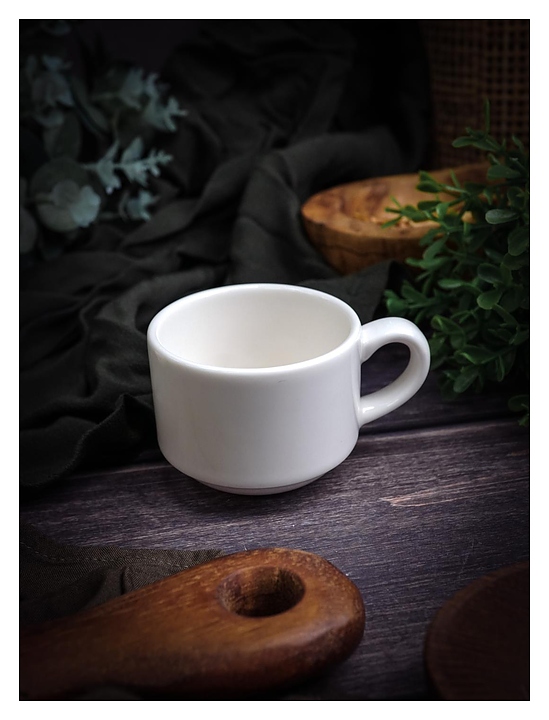 Чашка кофейная Porland Pioli Venus 31ML08 PL 85 мл (фарфор) стопируемая