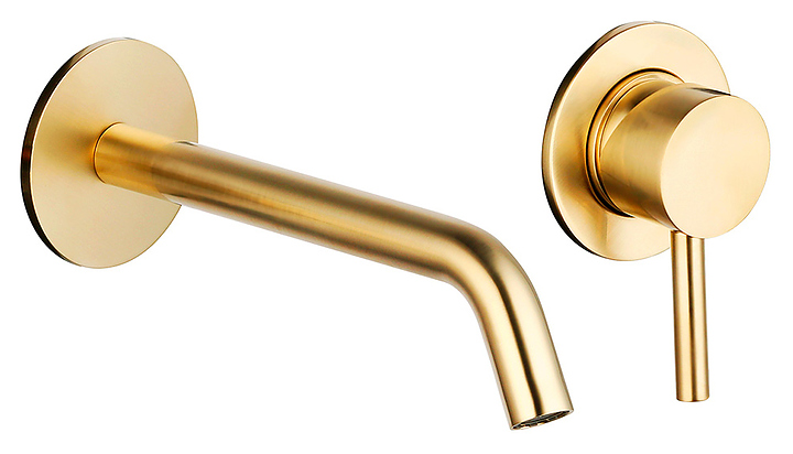 Смеситель для раковины AQUAme Siena AQM6215GG глянцевое золото