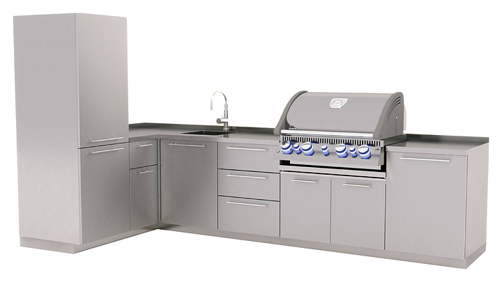 Модульная кухня для встраиваемого гриля КАМИК Дельта 1300/3285*700*1800(920)