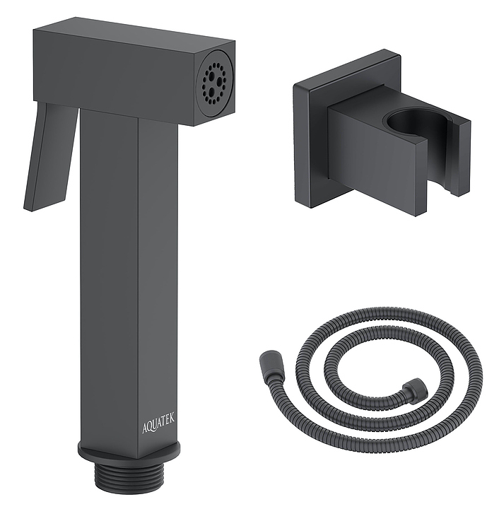 Душ гигиенический со шлангом Aquatek AQ2053MB черный матовый