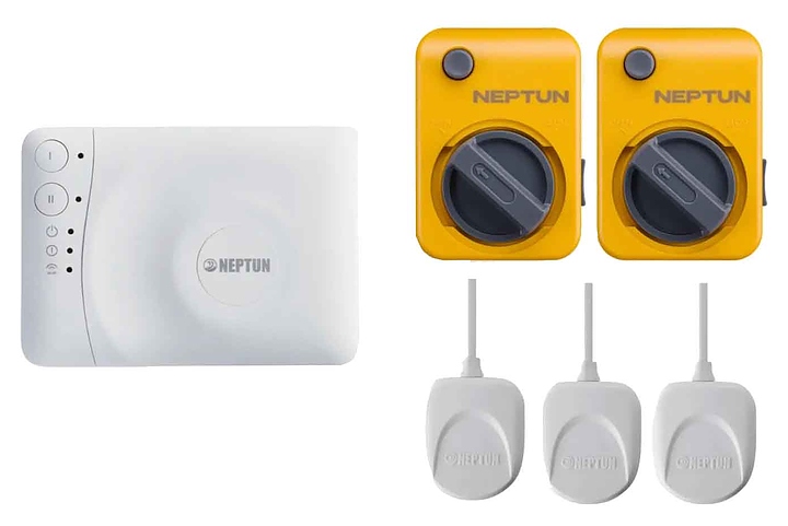 Система защиты от протечек воды Neptun Bugatti Click Smart Tuya 3/4 (проводная, 2 крана Bugatti Clcik, латунь 12В)