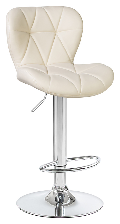Стул барный DOBRIN 5022-LM BARNY (кремовый, хромированная сталь)