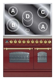 Духовка с варочной панелью ILVE PDNE-90-MP