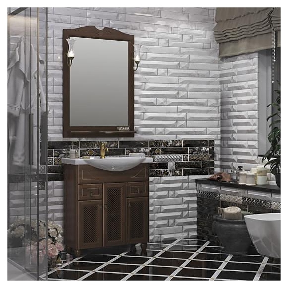 Гарнитур с решёткой OPADIRIS Тибет 75, 4 предмета, орех антикварный