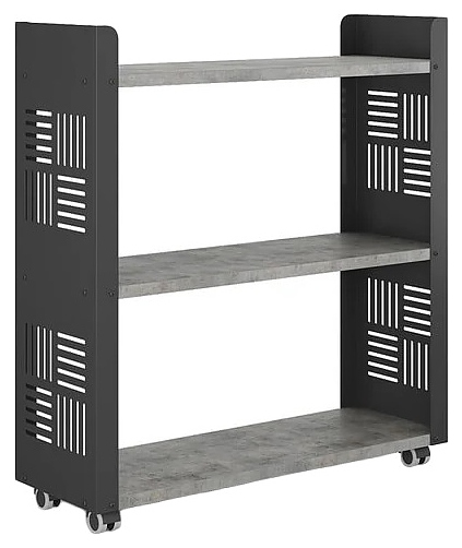 Стеллаж мобильный КОБОР SM3-90/30 black/chicago