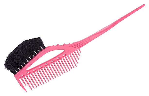 Кисть для окрашивания Y.S.PARK YS-640, с расческой, розовая