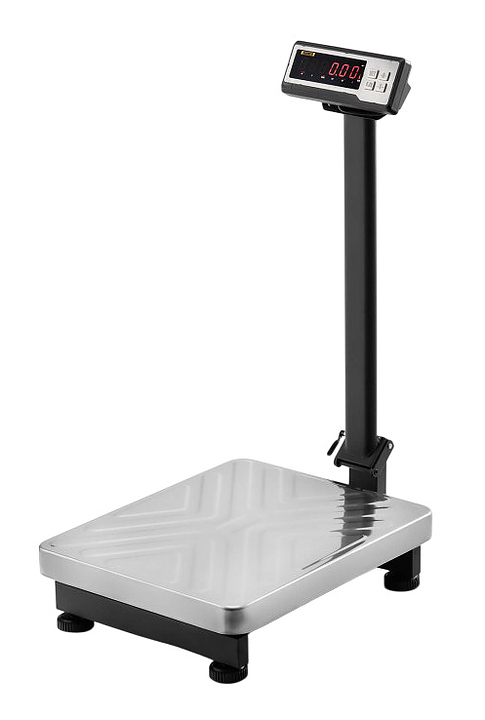 Весы электронные товарные Mertech M-ER 334ACFP-300.50/100 (520х420) LED напольные, беспроводные, нержавеющая сталь