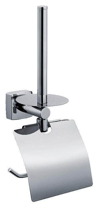 Держатель для туалетной бумаги с крышкой и запасным держателем Fixsen Kvadro FX-61310E