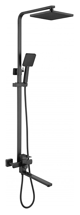 Стойка душевая Fmark FS8145-35H длинный излив, черная