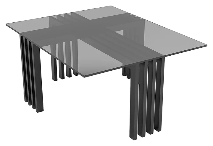 Подставка фуршетная P.L. Proff Cuisine MIN3697 Hotelware 37,5х37,5х20 см (металл / стекло)