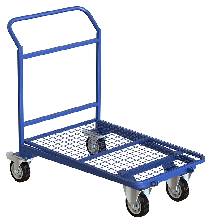 Тележка платформенная MetallCart PE5 с сетчатой платформой