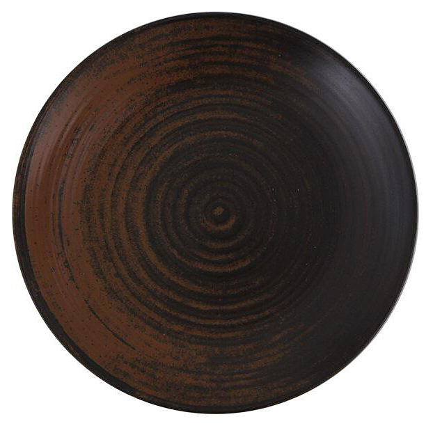 Тарелка мелкая Porland Lykke 187631 300 мм коричневая без борта