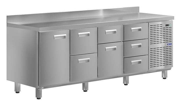 Стол холодильный KAYMAN КСХ-1243/60 (1 дверь, 7 ящиков)