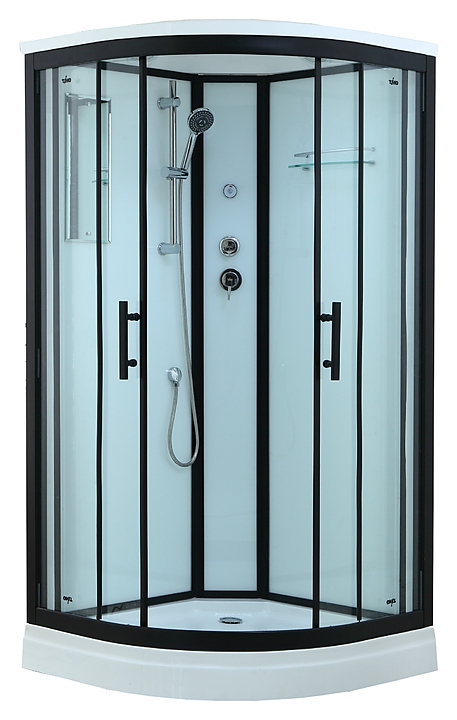 Кабина душевая TIMO Standart Т-6601 Black 100х100х220 см