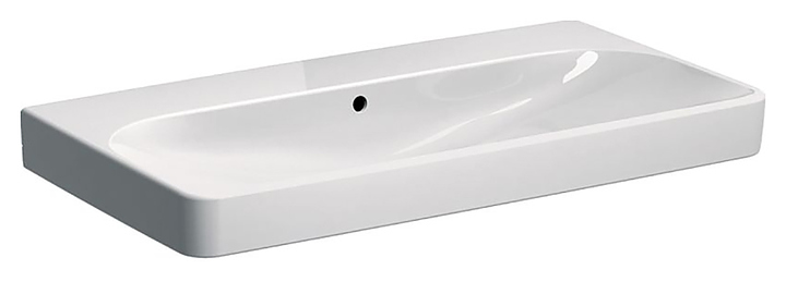 Раковина Geberit Smyle Square 90х48 см без отверстия для смесителя