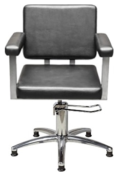 Кресло парикмахерское Имидж Мастер БРУТ II черное (с уценкой)