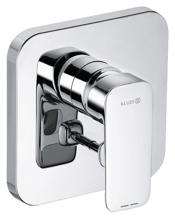 Смеситель для ванны настенный встраиваемый KLUDI Pure and Style 404190575 без излива, хром