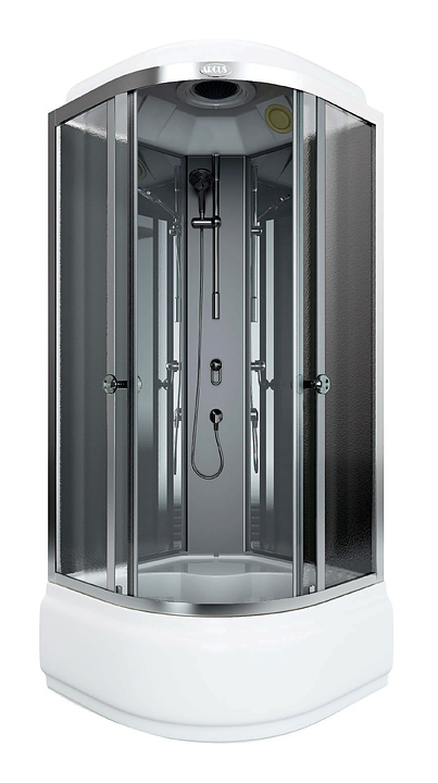 Душевая кабина ARCUS AS-111-9 90x90x215 см, высокий поддон