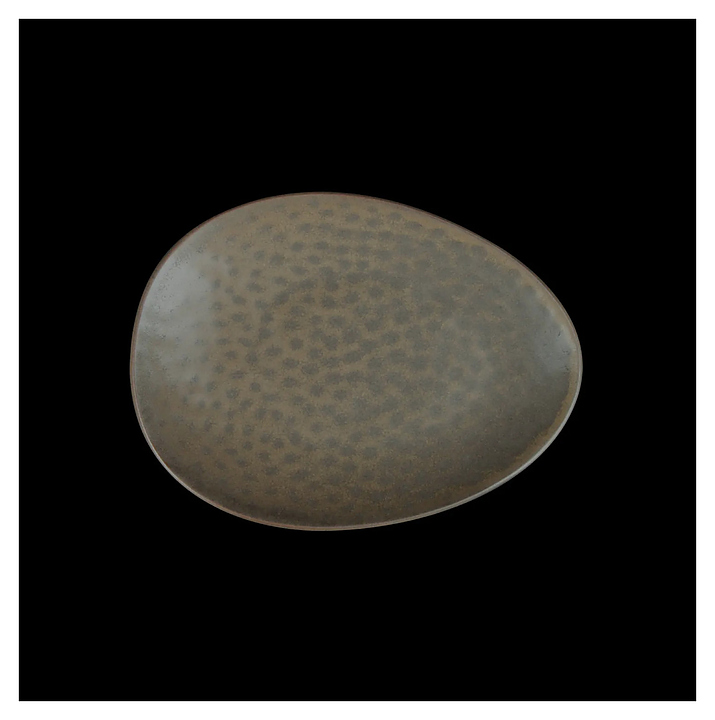 Тарелка овальная Corone Luminare HS103059 160х120 мм, серая