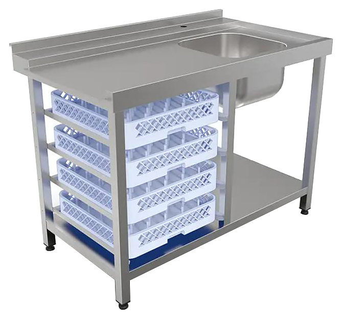 Стол для посудомоечной машины КОБОР СПМ/3-120/70/П