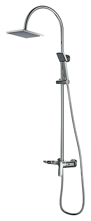 Душевая система D&K Rhein Lessing DA1323701C05 с изливом, хром