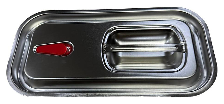 Крышка для гастроемкости Gastromix GN 1/4 (265х162) нерж. сталь