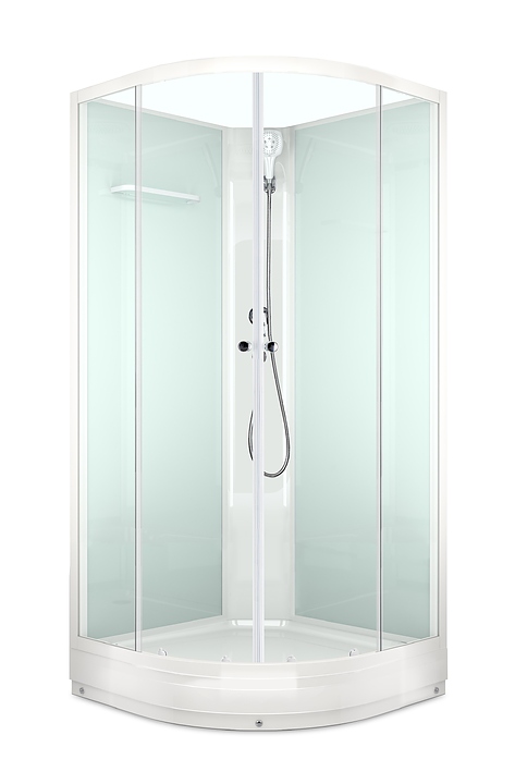 Душевая кабина без крыши Domani-Spa Eco Delight 99 DS01EcD99LWCl00 90х90 см