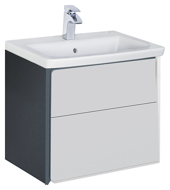 Тумба под раковину Roca Ronda ZRU9302963 60 см глянец/антрацит