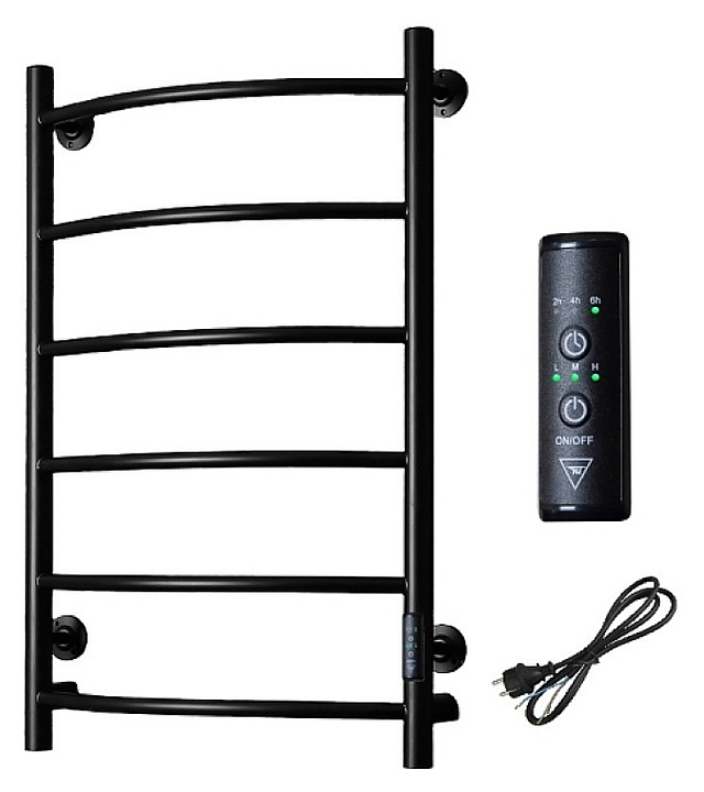 Полотенцесушитель электрический Тругор Пэк сп 5 80х50 см, черный