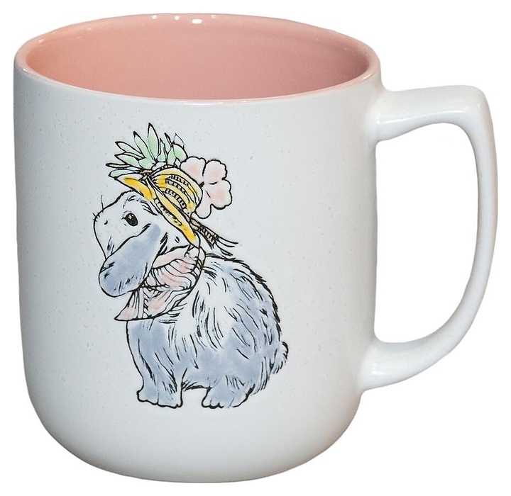 Кружка P.L. Proff Cuisine Кроличья доброта 500 мл (керамика) белая / розовая внутри
