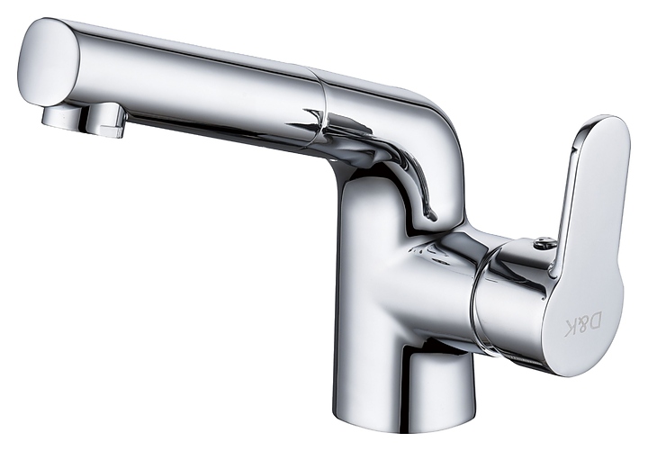 Смеситель для раковины D&K Rhein Marx DA1392141 с выдвижной лейкой, хром