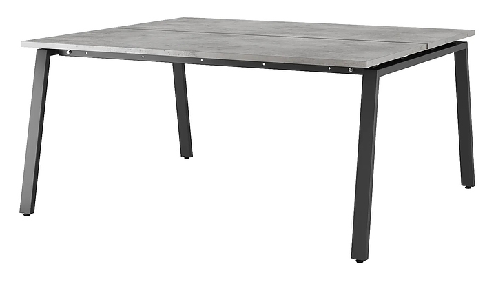 Стол офисный КОБОР A/2-120/120 black/chicago