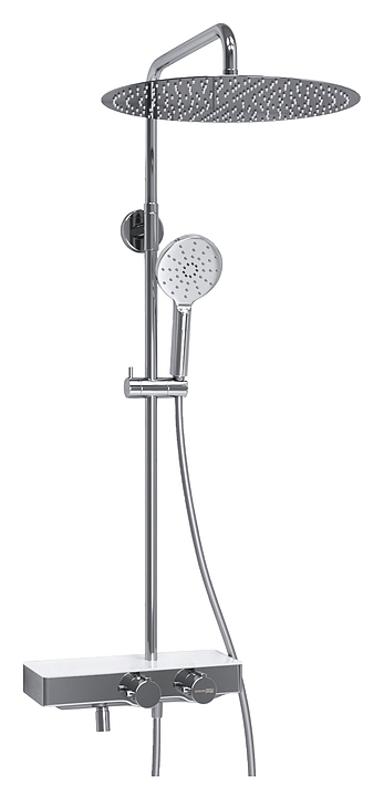 Душевая система с термостатическим смесителем Wasserkraft A113.117.127.CH Thermo хром