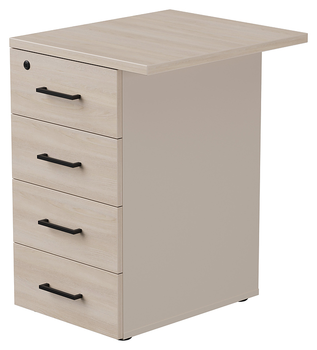 Тумба приставная Everprof EVO 51х60х75,5 см кашемир, дуб Соната