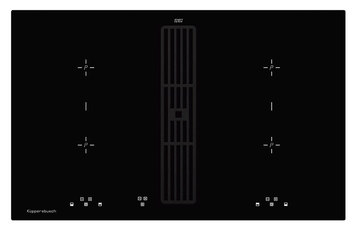 Индукционная варочная панель с вытяжкой Kuppersbusch KMI 8500.0 SR Black Velvet
