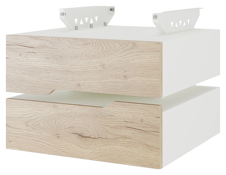 Тумба подвесная КОБОР T-2 white/natural