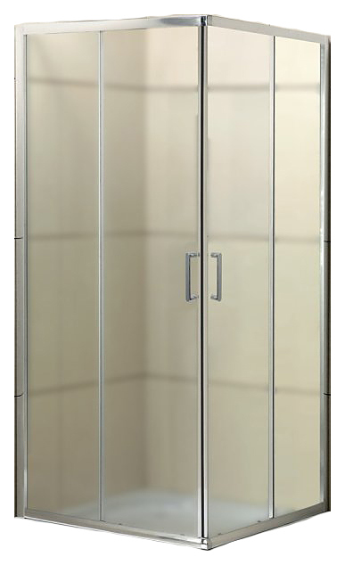 Уголок душевой BelBagno UNO-A-2-90-P-Cr 90x90x185 см, рифлёное стекло