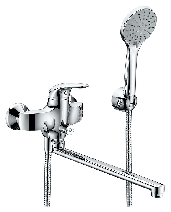 Смеситель для ванны с душем Wasserkraft Rossel 2802L хром