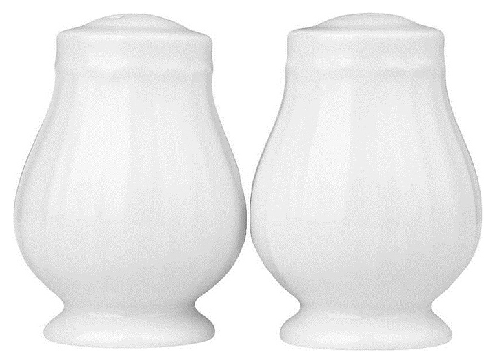 Набор для специй Noble Bella 305902А/305904А 2 предмета d=5,9 см h=8,2 см (фарфор) белый