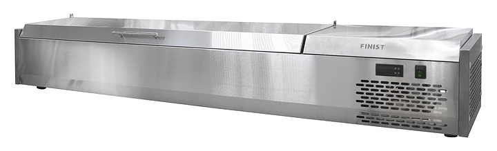 Витрина холодильная Finist ToppingBox НХВкр-8, с крышкой