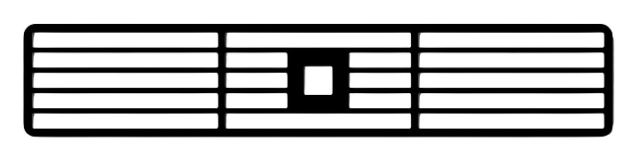 Декоративная решетка для варочной панели Kuppersbusch DK 8595 Black Velvet