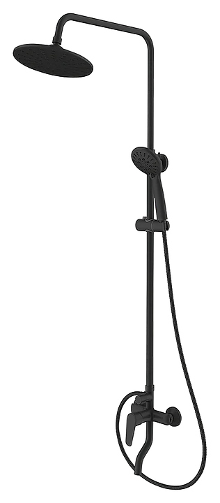 Стойка душевая со смесителем Dorff Prime D0740922 черная